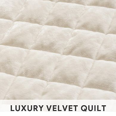 Extra-Large Lightweight Velvet Duvet Cover Set With Pillowcases