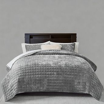 Extra-Large Lightweight Velvet Duvet Cover Set With Pillowcases