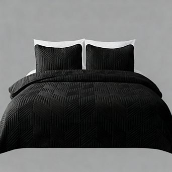 Ultrasonic Geometric Bedspread Queen 3 pc Set Lightweight Suitable for All Seasons