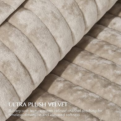 Velvet Bedspread Set Lightweight Version with 2 Pillowcases