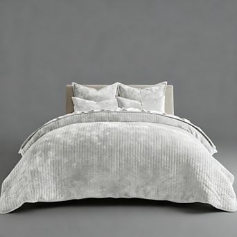 Velvet Bedspread Set Lightweight Version with 2 Pillowcases