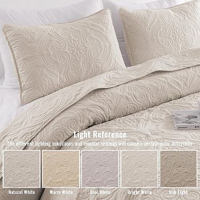 Extra-Large Bed Cover With 2 Pillowcases, Lightweight