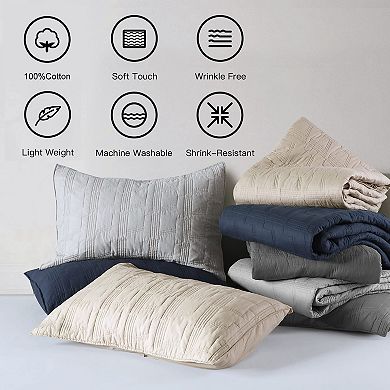 Bedspread Set, 3 Pieces,Reversible