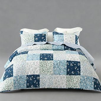 King Patchwork Bedspread Bohemian Floral