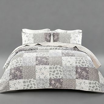 King Patchwork Bedspread Bohemian Floral