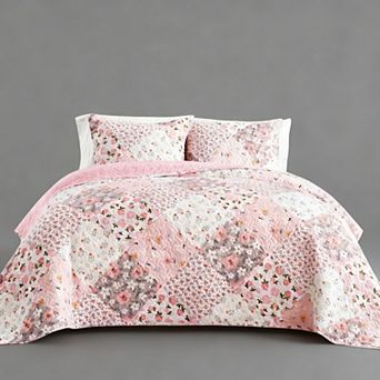 King Patchwork Bedspread Bohemian Floral