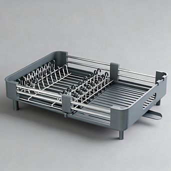 Extendable Dish Rack: Space-saving, Efficient, Non-scratch, Drainage, Rustproof