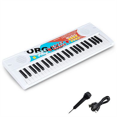 Kids Electronic Keyboard with Mic, 8 Tones, Rhythms