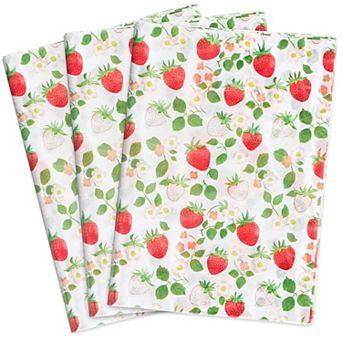 60 Strawberry Pattern Tissue Papers 14"x20" Gift Wrapping Paper