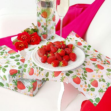 60 Strawberry Pattern Tissue Papers 14"x20" Gift Wrapping Paper