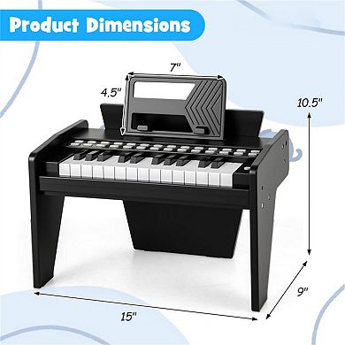 Kids Digital Piano with Lighted Teaching Mode, 6 Tones, Demo Songs