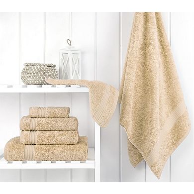 6 Piece Towel Set Soft Absorbent Towels For Bathroom 2 Bath 2 Hand 2 Washcloths