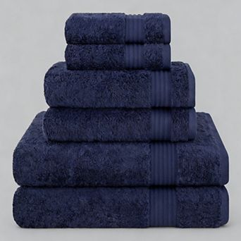 6 pc Towel Set Soft Absorbent Towels For Bathroom 2 Bath 2 Hand 2 Washcloths
