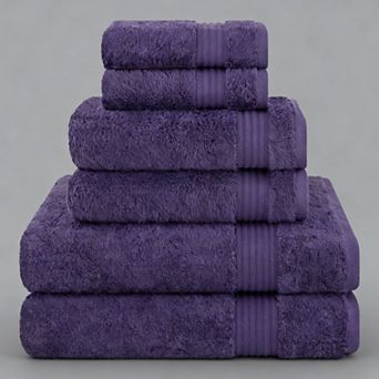 6 pc Towel Set Soft Absorbent Towels For Bathroom 2 Bath 2 Hand 2 Washcloths