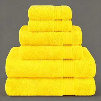 6 pc Towel Set Soft Absorbent Towels For Bathroom 2 Bath 2 Hand 2 Washcloths