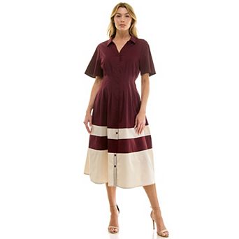 Women's Figueroa & Flower Button Down Midi Dress