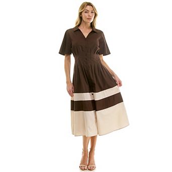 Women's Figueroa & Flower Button Down Midi Dress