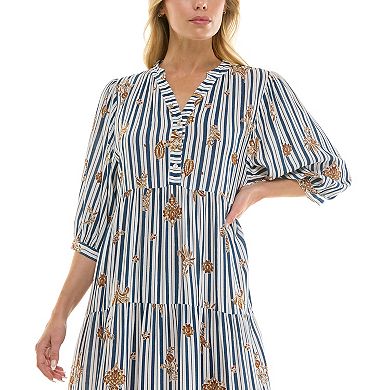 Women's Figueroa & Flower Puff Sleeve Dress