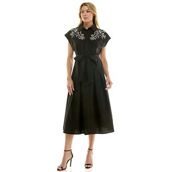 Women's Figueroa & Flower Embroidered Midi Dress