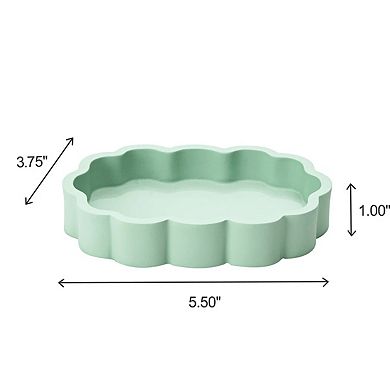7 Piece Pedal Sage Resin Bathroom Set