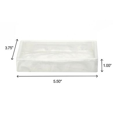 7 Piece Crystalized Veil Resin Bathroom Set