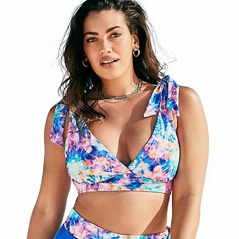 Swimsuits for All Women's Tie Shoulder Bikini Top