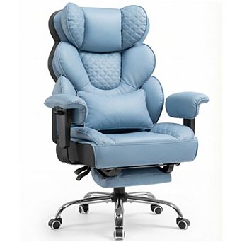 Big & Tall Office Chair with Footrest & Lumbar Support