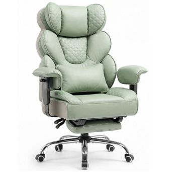 Big & Tall Office Chair with Footrest & Lumbar Support