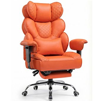 Big & Tall Office Chair with Footrest & Lumbar Support