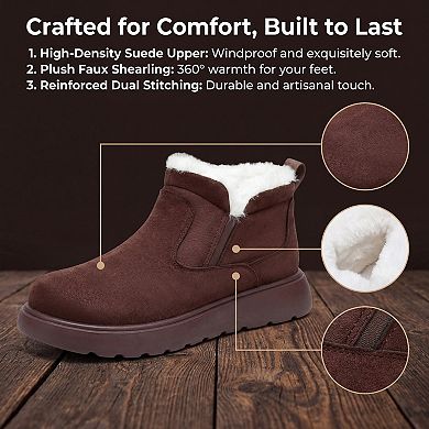 Women's Snow Winter Shoes Warm Insulated Lightweight Flexible Durable Boots