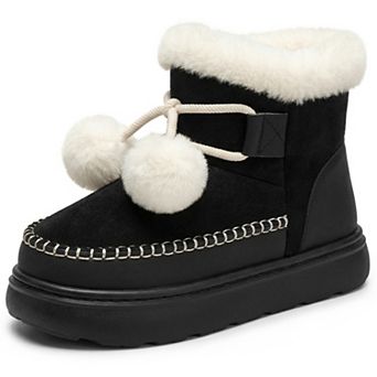 Women's Lightweight Winter Shoes Warm Comfortable Flexible Anti Slip Outsole Daily Boots