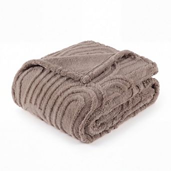 Bedsure GentleSoft Jacquard Reversible Plush Blanket
