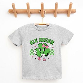 Six Seven Clover Bow - Youth Short Sleeve Graphic T-Shirt