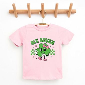 Six Seven Clover Bow - Youth Short Sleeve Graphic T-Shirt
