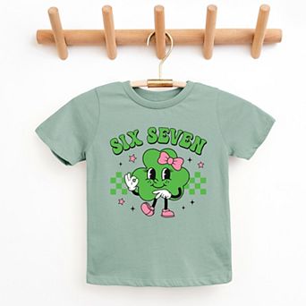 Six Seven Clover Bow - Youth Short Sleeve Graphic T-Shirt