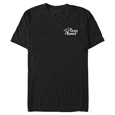 Men's Disney's Toy Story Pizza Planet Logo Graphic Tee