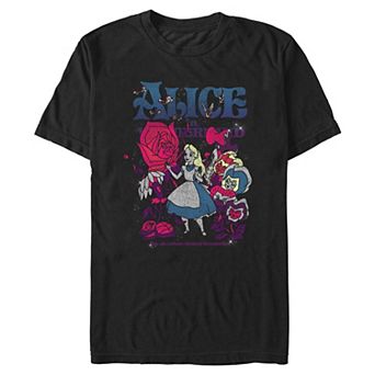 Men's Disney's Alice In Wonderland Technicolor Poster Graphic Tee