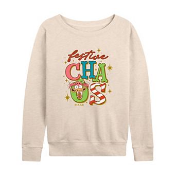 Women's Disney / Pixar's Inside Out 2 Festive Chaos French Terry Long Sleeve Tee