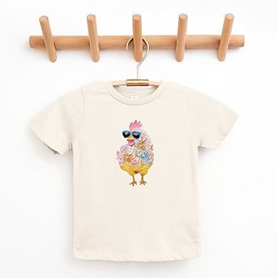 Sunglasses Chick Paint Print - Youth Short Sleeve Graphic T-Shirt