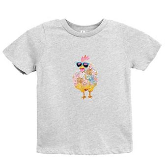 Sunglasses Chick Paint Print - Youth Short Sleeve Graphic T-Shirt