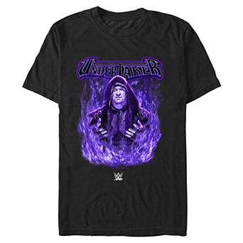 Men's Undertaker Purple Flames Graphic Tee
