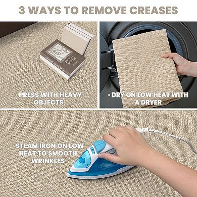 Washable Non Slip Runner Rug Soft Cotton Polyester Indoor Floor Carpet for Hallways Kitchen Entryway