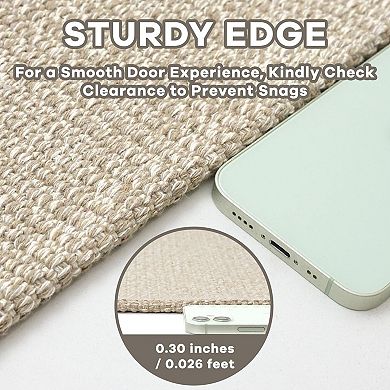 Washable Non Slip Runner Rug Soft Cotton Polyester Indoor Floor Carpet for Hallways Kitchen Entryway