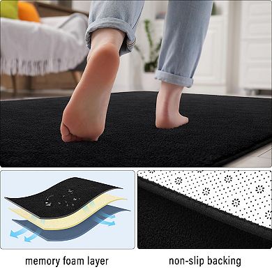 Soft Non Slip Washable Low Pile Runner Rugs For Bedroom Hallway Kitchen Laundry Dorm