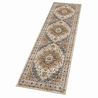 Washable Non Slip Low Pile Runner Rug Soft Vintage Floor Mat For Entryway Kitchen