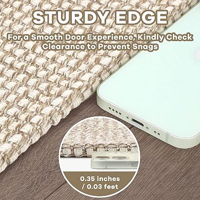 Washable Non Slip Braided Runner Rug Soft Cotton Polyester Indoor Floor Carpet
