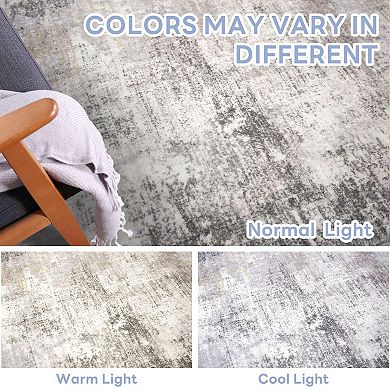 Washable Non Slip Modern Abstract Runner Rug Soft High Traffic Indoor Floor Carpet