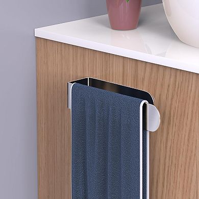 Stainless Steel Brushed Adhesive Wall Mounted Hand Towel Holder