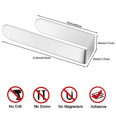 Stainless Steel Brushed Adhesive Wall Mounted Hand Towel Holder