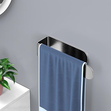 Stainless Steel Brushed Adhesive Wall Mounted Hand Towel Holder